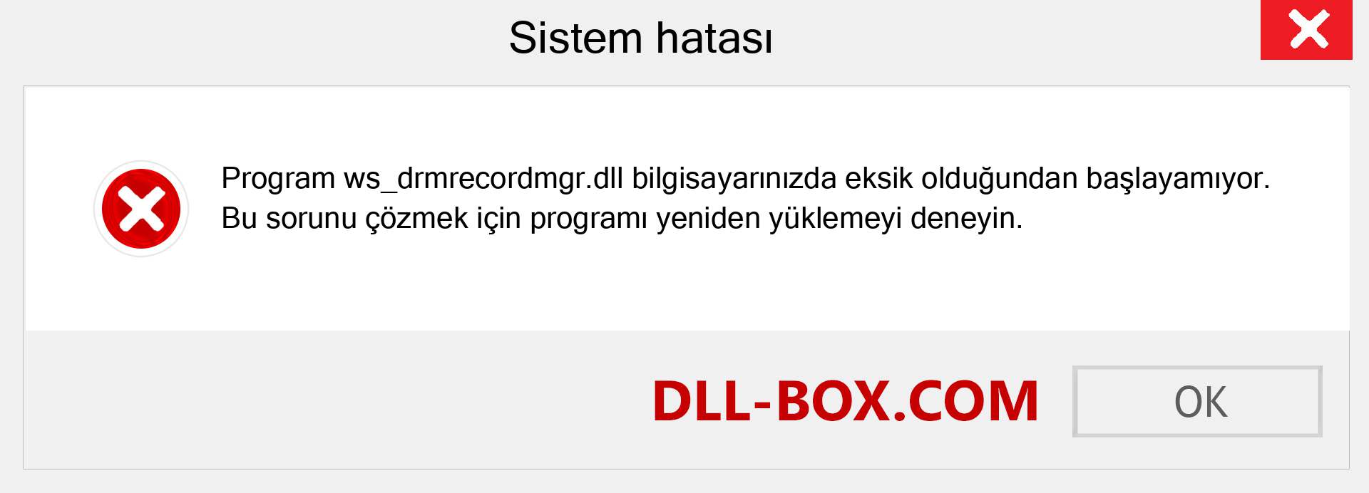 ws_drmrecordmgr.dll dosyası eksik mi? Windows 7, 8, 10 için İndirin - Windows'ta ws_drmrecordmgr dll Eksik Hatasını Düzeltin, fotoğraflar, resimler